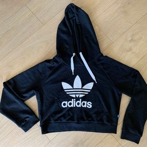 Adidas Trefoil cropped Hoodie